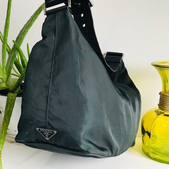 Prada Handbags - Prada Nylon Vela Sport Sling Hobo
